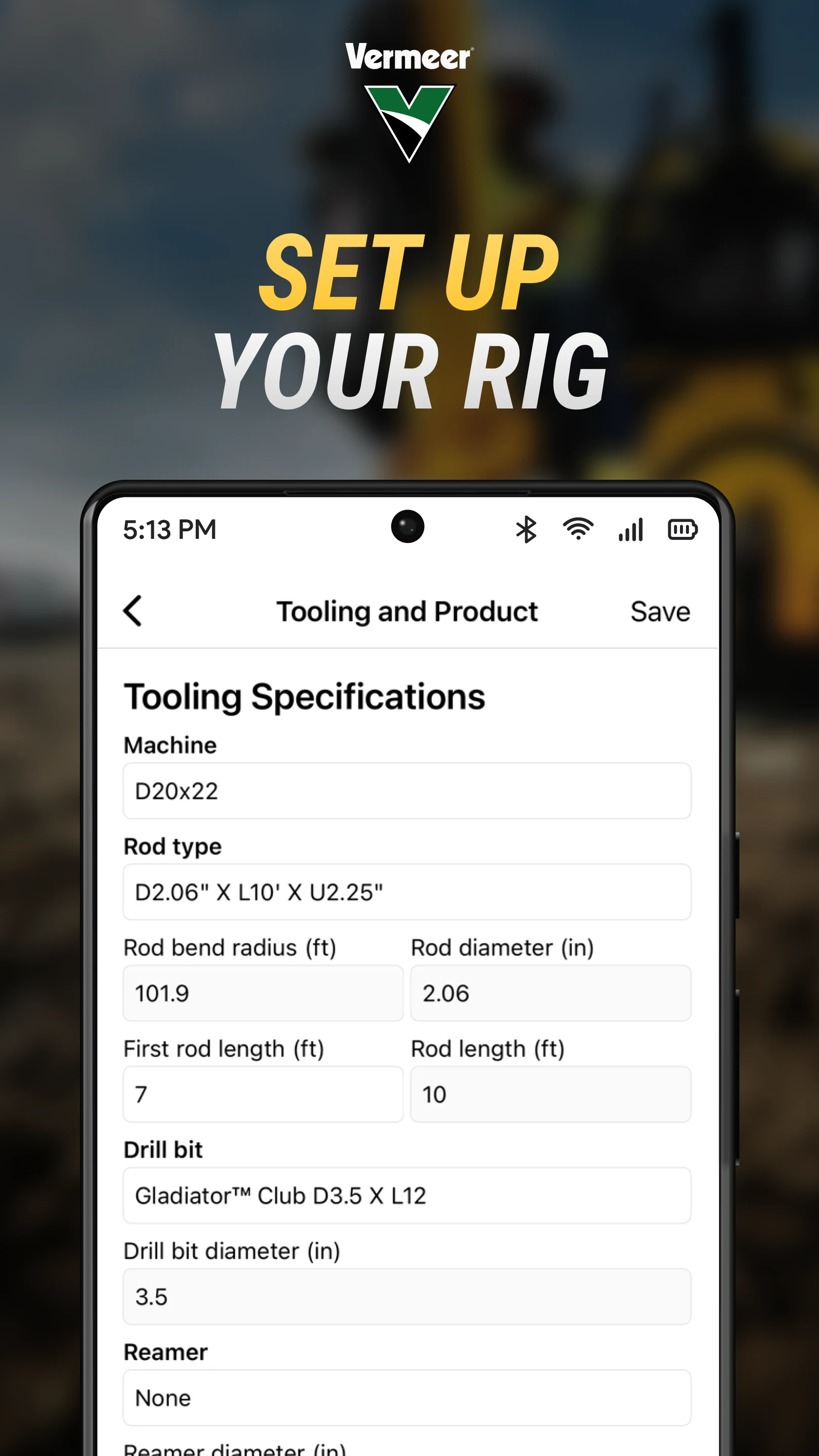 Vermeer BorePlan screenshot