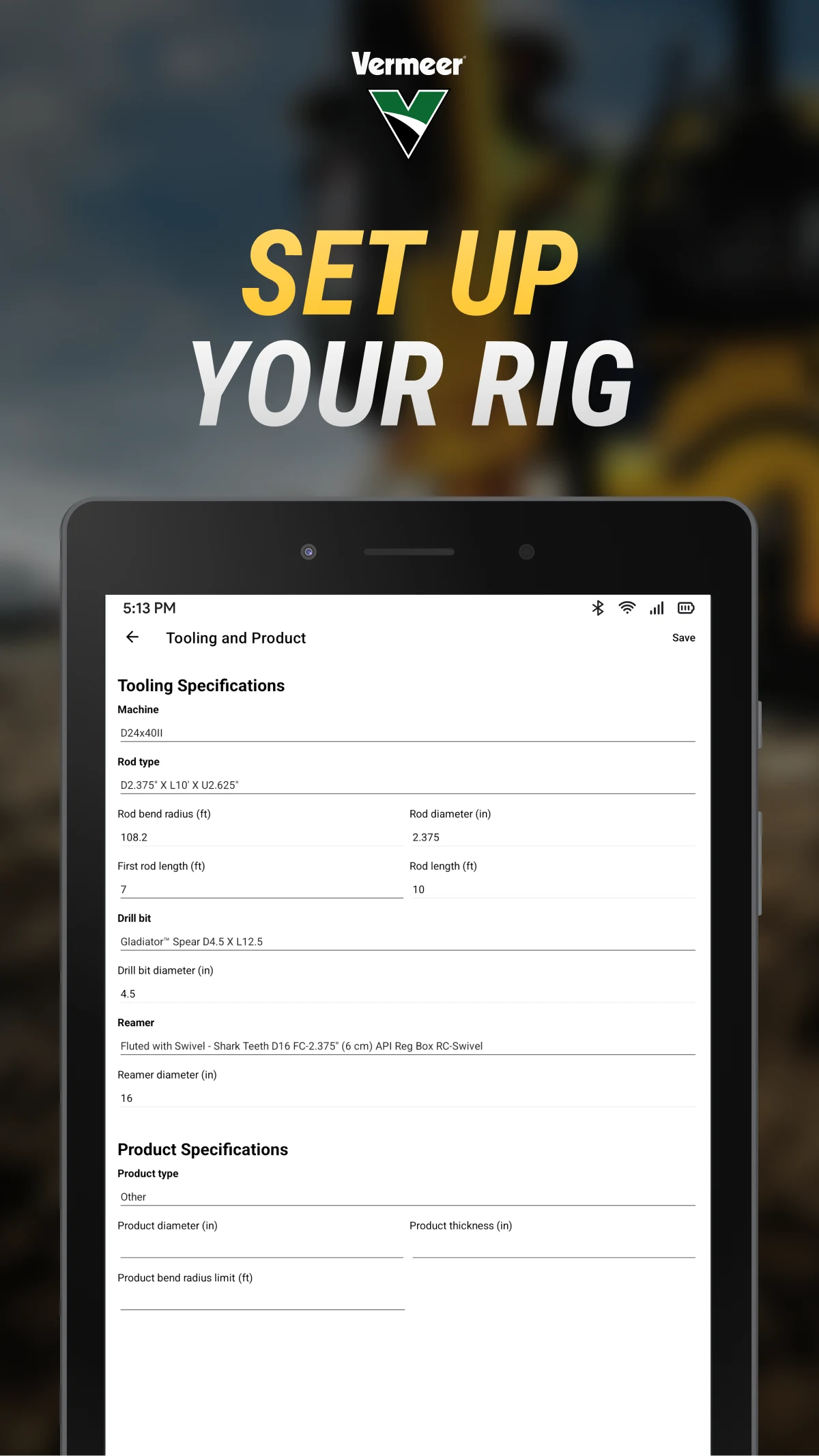 Vermeer BorePlan screenshot