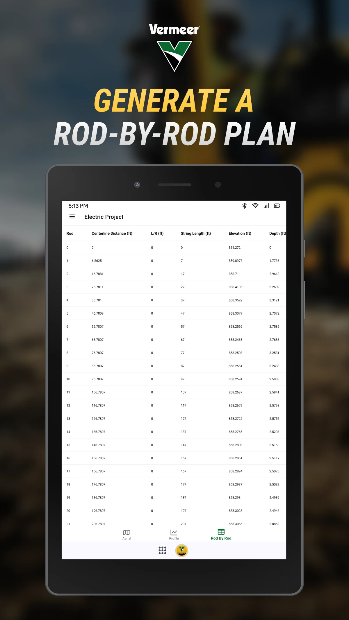 Vermeer BorePlan screenshot